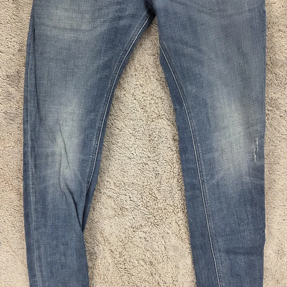 Diesel Jeans Mens 28x30 Blue Sleenker Slim Skinny Button Fly Stretch Denim 084UI